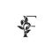 Monogram Nature Floral F Luxury Letter Logo Concept. Elegance black and white florist alphabet font vector design template