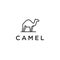 Monoline premium camel modern minimalist style logo design