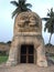 Monolithic Lion sculpture for taking bath at Brihadeeswarar temple in Gangaikonda Cholapuram, Tamil nadu