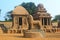 Monolithic rock cut Five Rathas at Mahabalipuram, India