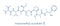 Monomethyl auristatin E MMAE, vedotin, the cytotoxic payload of brentuximab vedotin antibody-drug conjugate. Skeletal formula.