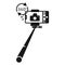 Monopod panorama icon, simple style