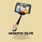 Monopod Selfie Self Portrait Tool For Smartphone