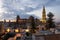 Monopoli cathedral during evening sunset, Basilica of the Madonna della Madia or Santa Maria della Madia, Monopoli, Italy