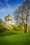 Monopteros temple in the public English garden park, Munich, Germany