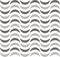 Monotone cartoon curve wave seamless pattern use for graphic resources