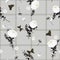 Monotone grey summer seamless pattern spring branch delicate and