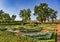 Monplaisir Garden and Psyche Sculpture in The Eastern Part of The Lower Park