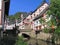 Monreal, Eifel, Historic Houses and Bridge over Elz River, Rhineland-Palatinate, Germany