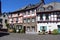 Monreal, Germany - 05 31 2021: half-timbered medieval houses in the village center