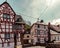 Monreal historic village of half-timbered houses