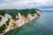 Mons Klint white cliffs in Denmark