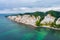 Mons Klint white cliffs in Denmark