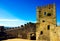 Monsaraz Castle Tower, Alentejo, Medieval Interior, Yellow Rocky Walls, Travel Portugal