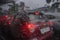 Monsoon abstract image of Kolkata traffic