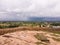 A monsoon cloud burst in the countryside