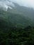 Monsoon clouds over mountains