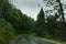 Monsoon on the hills, Himalayan mountains, Garhwal, Uttarakhand, India. Rainy image of the mountains of Himalayas. Climate change