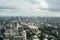 Monsoon thunderstorm over Bangkok - misty sky