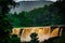 A Monsoon Waterfall In The Indian Mountains.