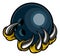 Monster animal claw holding Ten Pin Bowling Ball