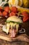 Monster burger for halloween