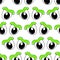 Monster eyes kawaii seamless repeat pattern. background illustration