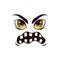 Monster face cartoon vector icon, creepy ghost