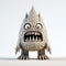 Monster Figurine With Inventive Design - Concrete Sculpture