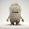 Monster Figurine With Inventive Designs And Concrete Texture