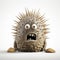 Monster Figurine With Inventive Designs And Concrete Texture