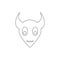 monster icon. Element of horrible creatures for mobile concept and web apps illustration. Thin line icon for website design and de