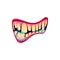 Monster mouth vector icon, creepy zombie jaws