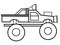 Monster Truck educational coloring pages