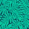 Monstera tropical leaf in a seamless pattern