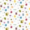 Monsters for Kids Design seamless pattern background