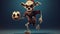 Monstrous Surrealism: Skeleton Soccer Shirt In Goblin Academia Style