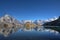 Mont Blanc from Lake Blanc, Chamonix, France