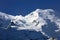 Mont Blanc Massif seen from Aiguille de Midi. Chamonix. France