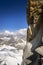 Mont-Blanc massif : VallÃ©e Blanche, Mer de Glace and TalÃ¨fre glacier in the background, view from l`Aiguille du Midi - Chamonix