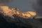 Mont Blanc at sunset. Alps