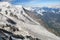 The Mont Blanc and upper part of Bossons glacier, France