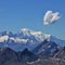 Mont Blanc. View from Diablerets Glacier.