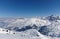 Mont blanc viewed from Val Thorens resort