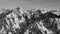 Mont Rose and Grand Combin from Aiguille du Midi