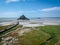 Mont-Saint-Michel, France, aeral view