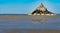 Mont Saint-Michel in high resolution with a beautiful sky