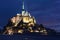 Mont Saint-michel long exposure night shot dark background contrast epic night time