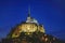 Mont St Michel at night