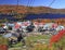 Mont Tremblant funicular and lake in autumn, Quebec